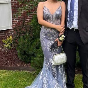Jovani periwinkle blue prom dress